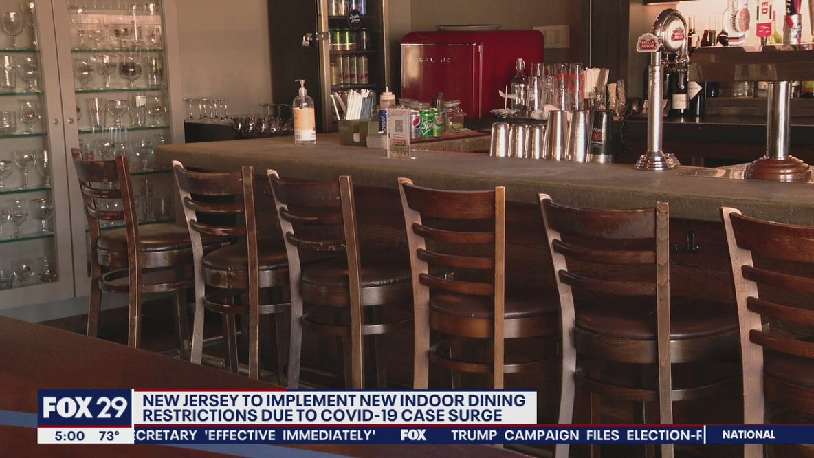 New Jersey to implement new indoor dining, sports restrictions due to COVID-19 case surge